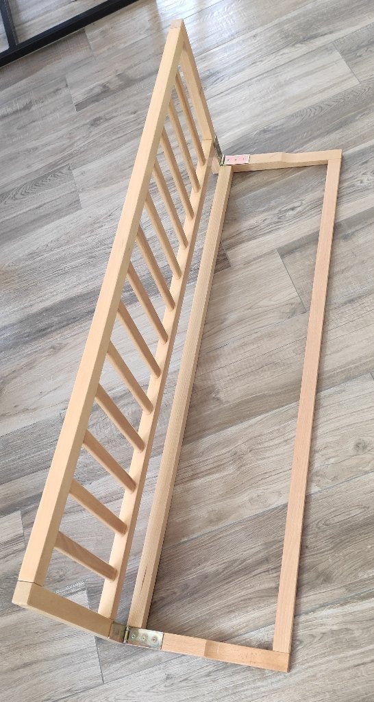 Bedhek 120 cm hout, Ophalen, Gebruikt, Minder dan 140 cm