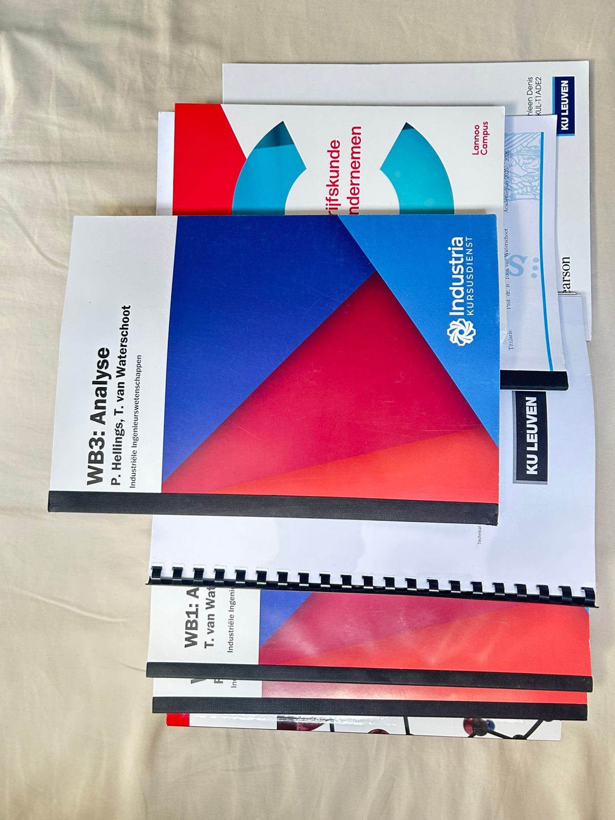 Eerstejaars boeken Industrieel Ingenier KUL, Boeken, Studieboeken en Cursussen, Ophalen, Zo goed als nieuw