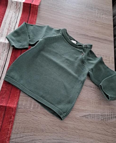 H&M donkergroene trui 74, Enfants & Bébés, Vêtements de bébé | Taille 74, Garçon, Enlèvement ou Envoi, Pull ou Veste, H&M