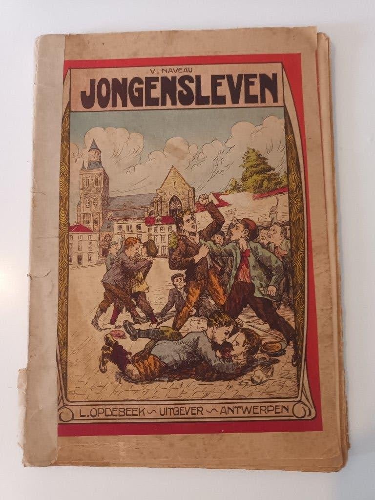 Jongensleven, V. Naveau over Thienen met illustraties, Antiek en Kunst, Ophalen of Verzenden