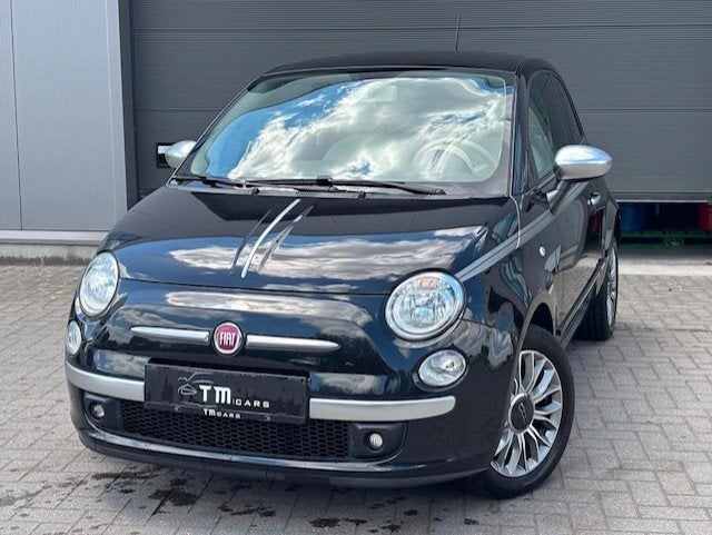 Fiat 500 benzine pano dak 47.000km, Auto's, Fiat, Voorwielaandrijving, 4 zetels, 4 cilinders, Zwart