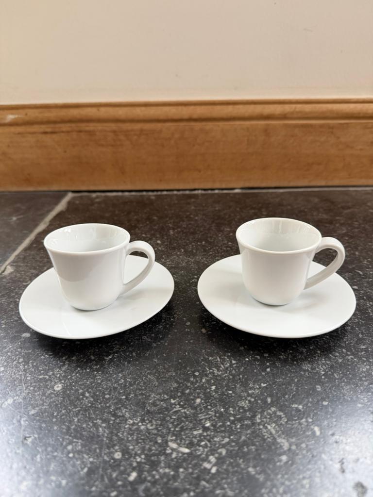 Alessi kopjes espresso set van 2, Nieuw, Ophalen of Verzenden, Effen, Kop(pen) en/of Schotel(s)