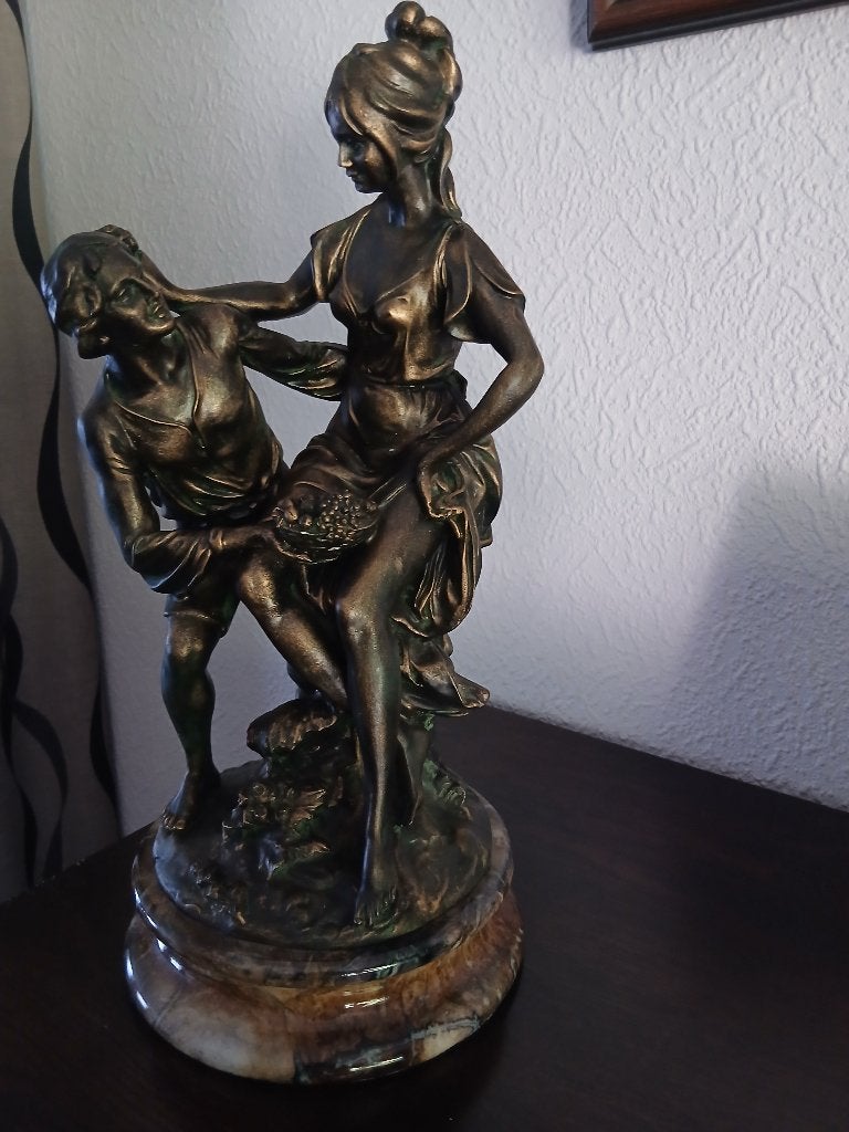 Beeld op marmeren sokkel 45cm, Ophalen