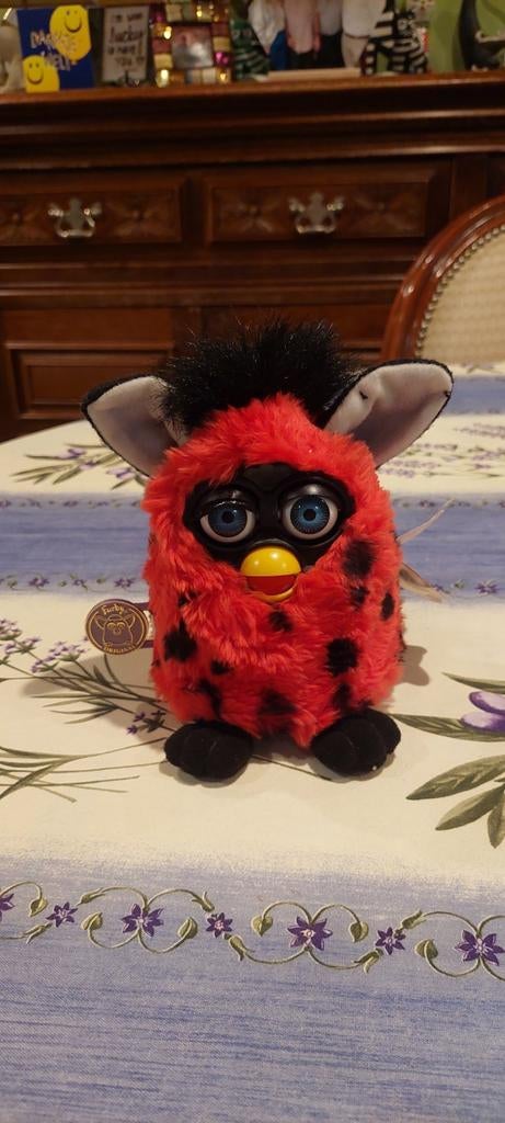 Vintage Furby Lady Bug Furby 1999 model 70.800 Tiger werkt n, Ophalen of Verzenden