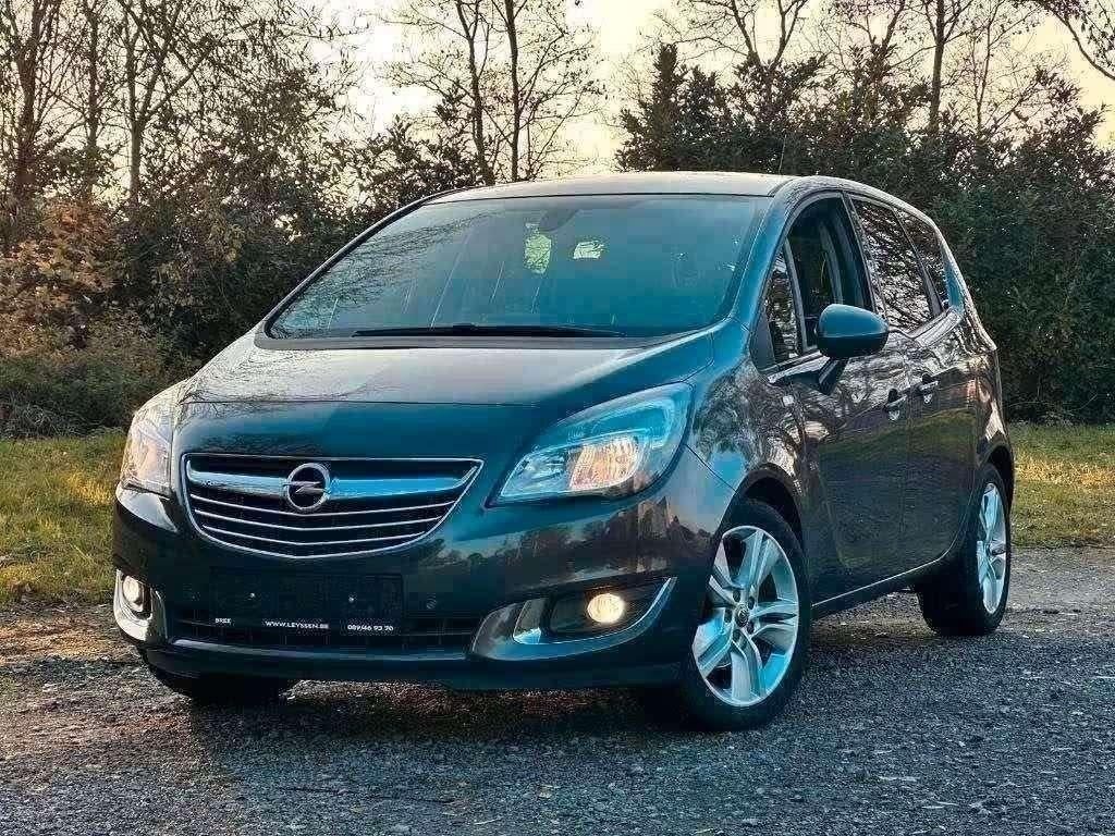 2016 Opel Meriva 1.4 Benzine 94.km Eur 6b - AIRCO, Auto's, Voorwielaandrijving, Monovolume, Euro 6, Multifunctioneel stuurwiel