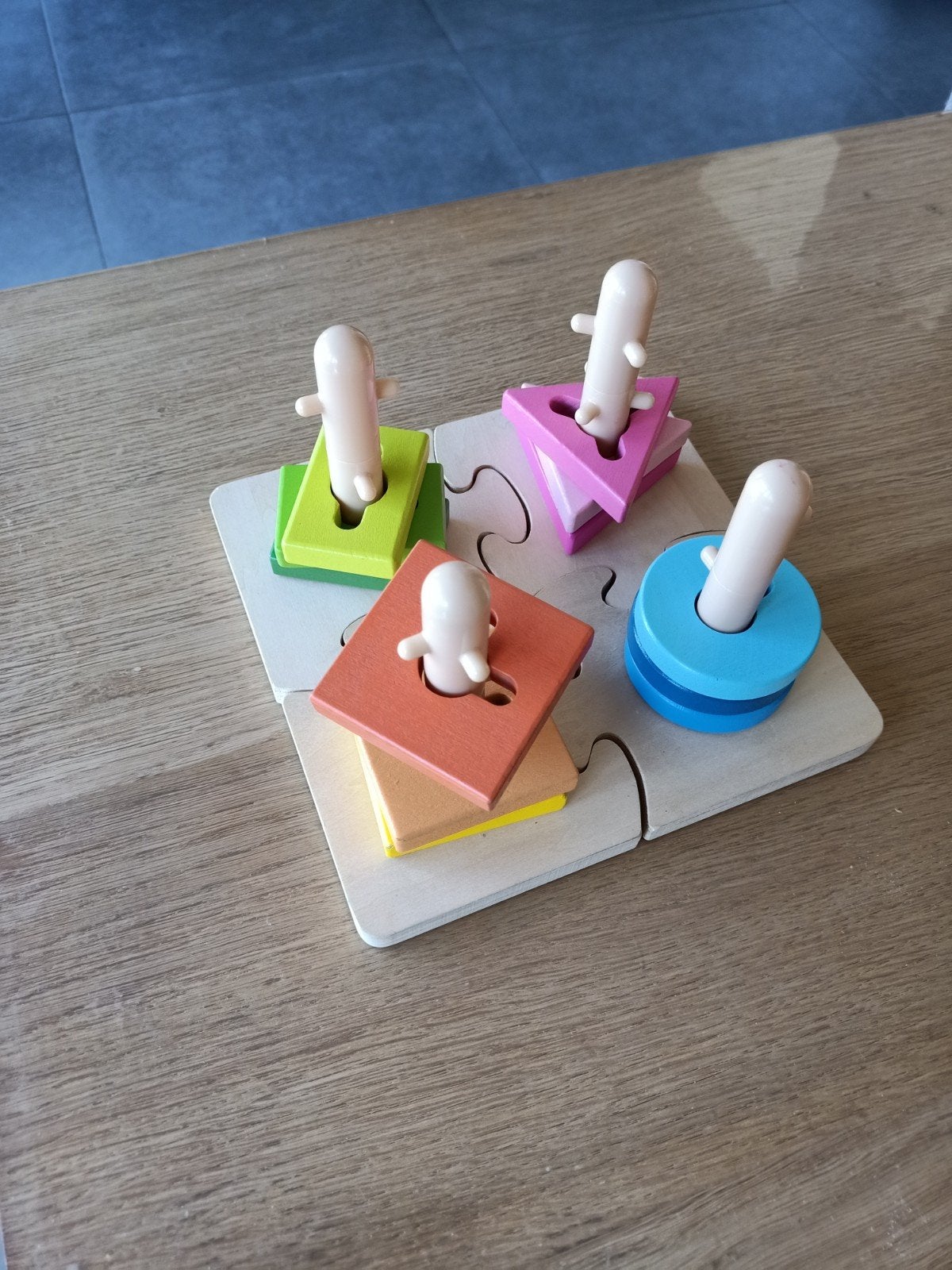 speelgoed- Creative peg puzzle - vanaf 18m, Kinderen en Baby's, Ophalen