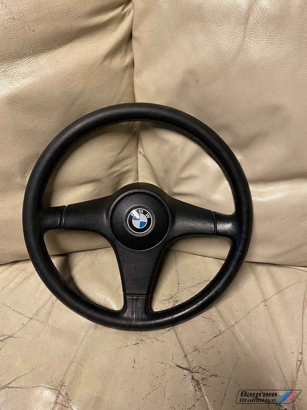 Bmw E30 sportstuur edition stuur E34 E32 leer cabrio 3-serie, Autos : Pièces & Accessoires, Commande, BMW, Utilisé, Enlèvement ou Envoi
