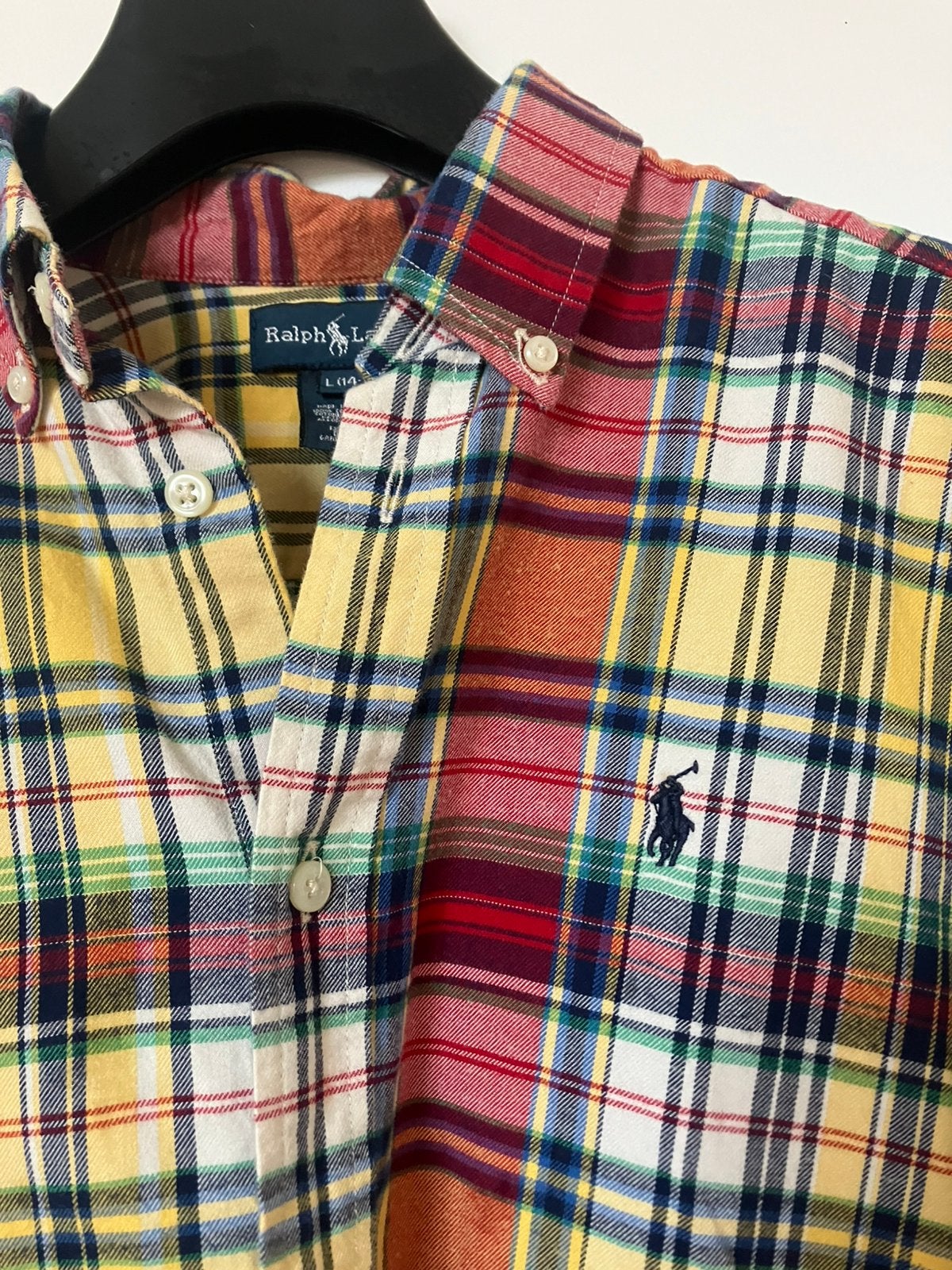 Polo Ralph Lauren hemd geruit 14-16 jr, Kleding | Heren, Verzenden, Zo goed als nieuw