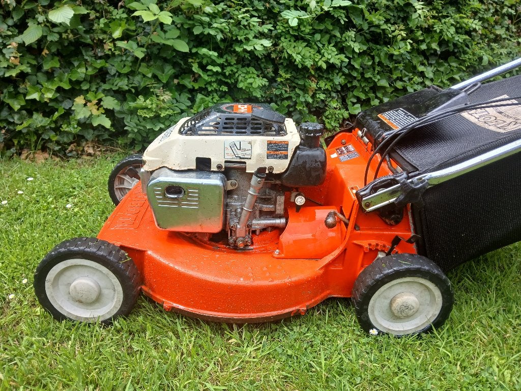 Maaier KUBOTA W5021 alles werkt pft 53 cm Zelfrijdend, Ophalen, Cirkelmaaier, Gebruikt, Opvangbak