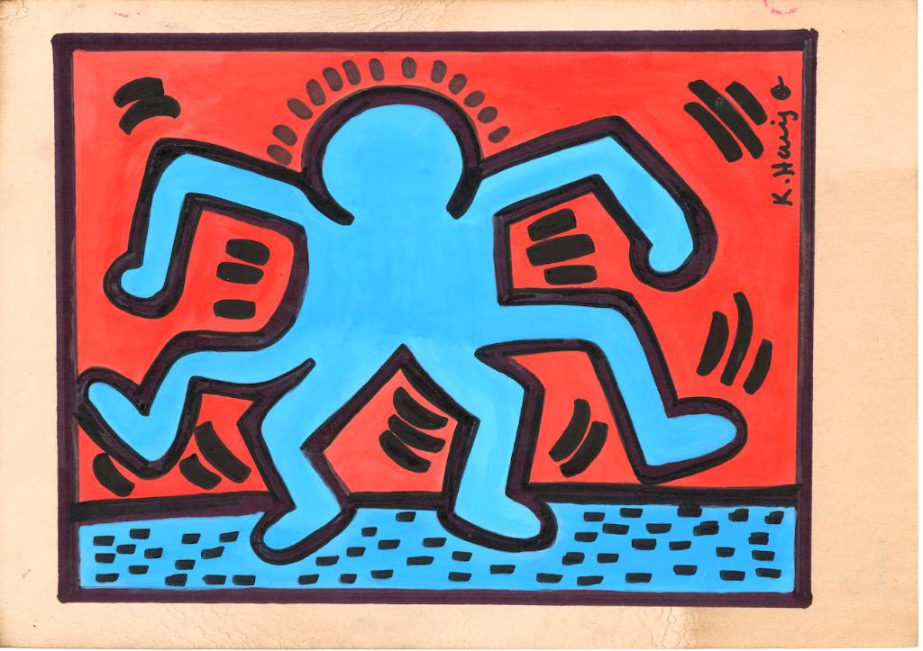 Keith Haring Artwork, Antiquités & Art, Art | Peinture | Moderne, Envoi, Signé, Impression