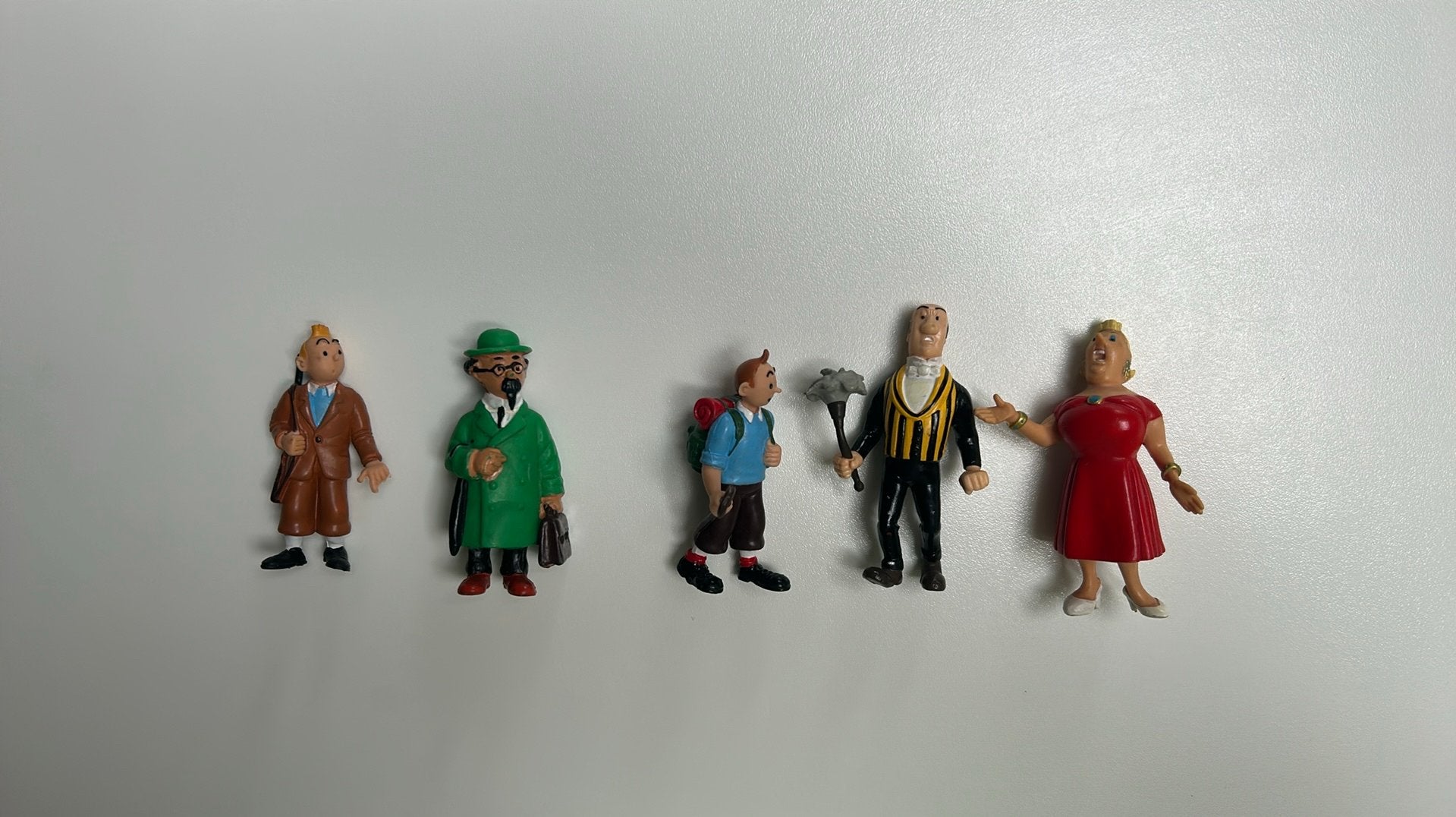 Set van 5 poppetjes van Kuifje/Tintin, Verzamelen, Ophalen of Verzenden, Gebruikt