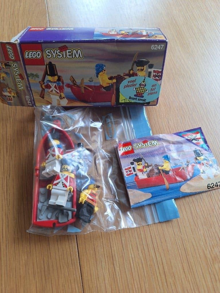 lego piraten 6247 met doos en plan, Enlèvement ou Envoi, Lego, Ensemble complet, Pirates