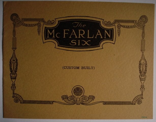 McFarlan Six 1926 REPRINT 1963 Brochure Catalogue Prospekt, Livres, Envoi, Comme neuf, Autres marques