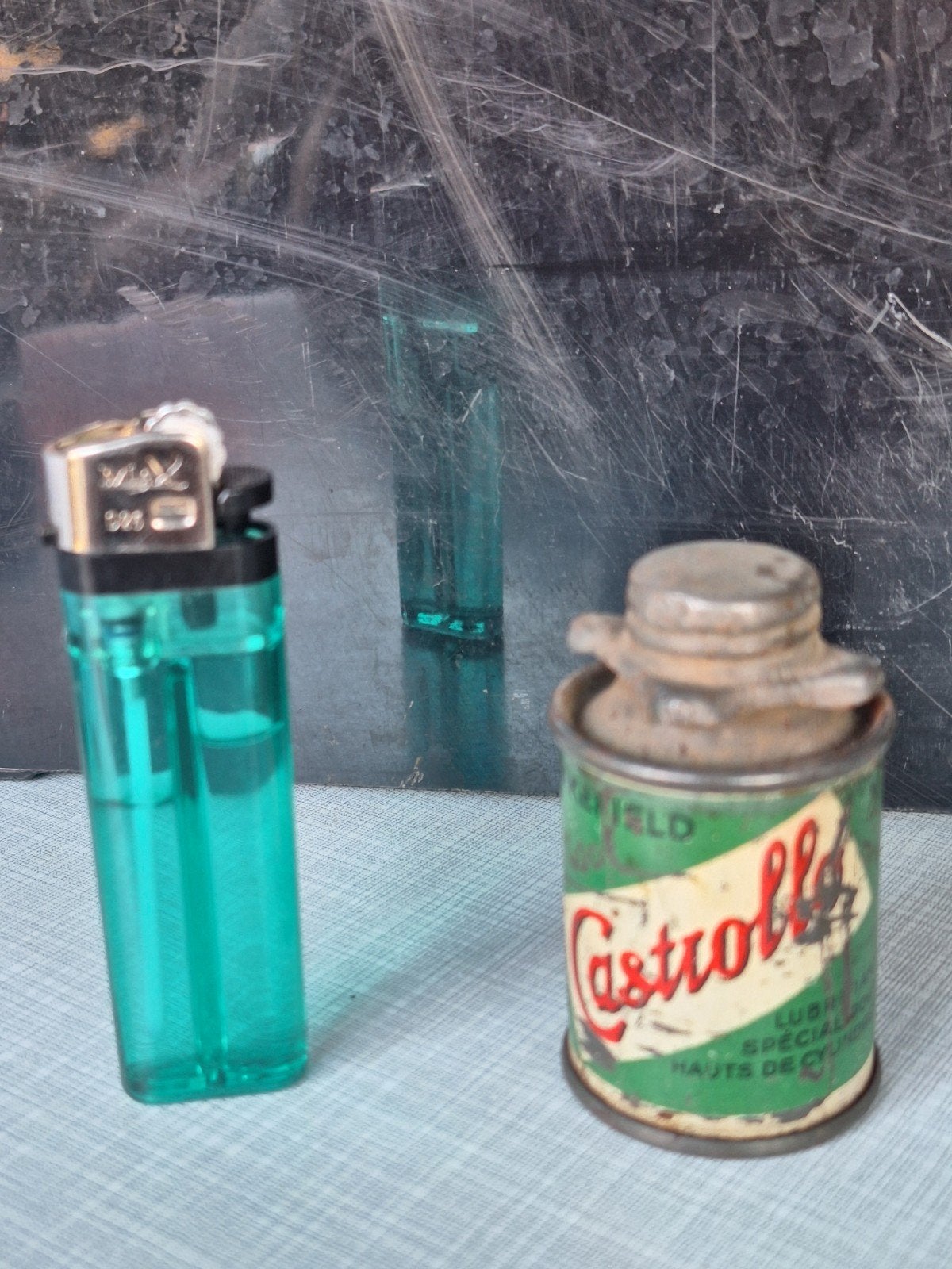 Castrol vintage minibus met additieven. castrollo leeg, Verzamelen, Ophalen of Verzenden