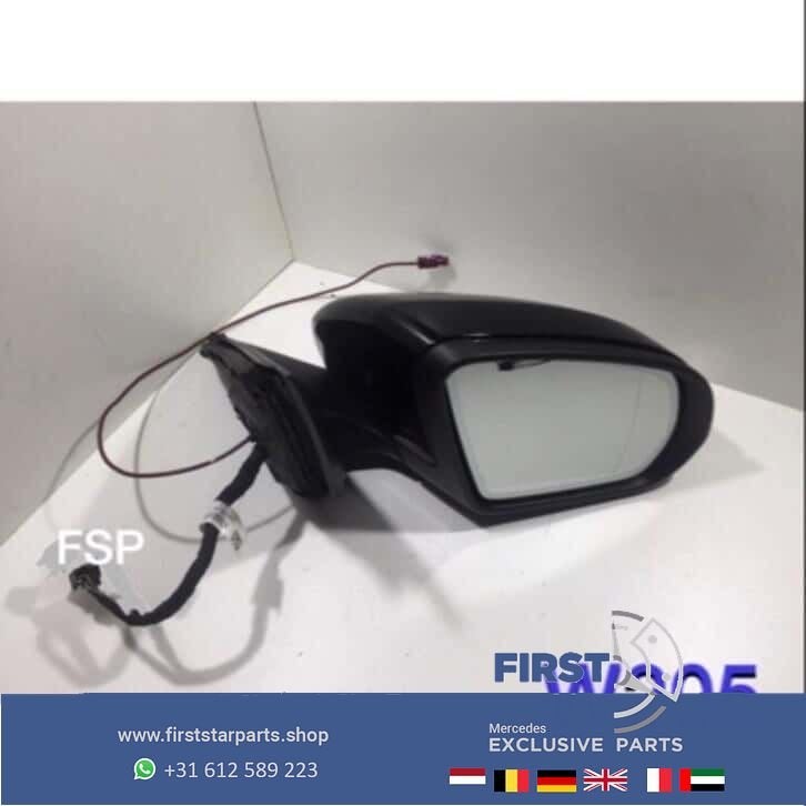 W205 C63 spiegel set zwart links rechts Mercedes C Klasse LR, Gebruikt, -, Ophalen of Verzenden, -