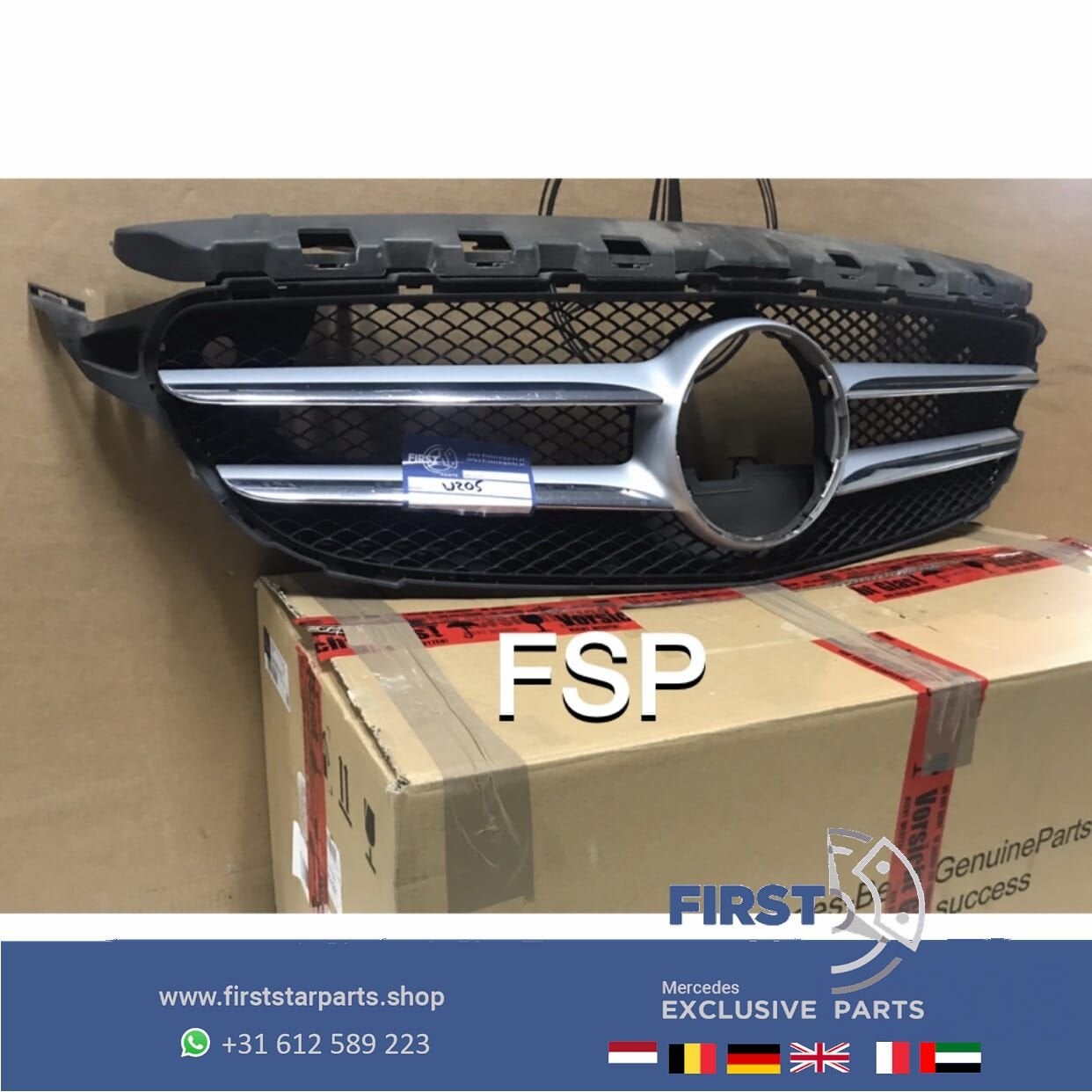 ORIGINELE AVANTGARDE GRIL A2058800183 Mercedes C Klasse W205, Utilisé, -, -, Enlèvement ou Envoi