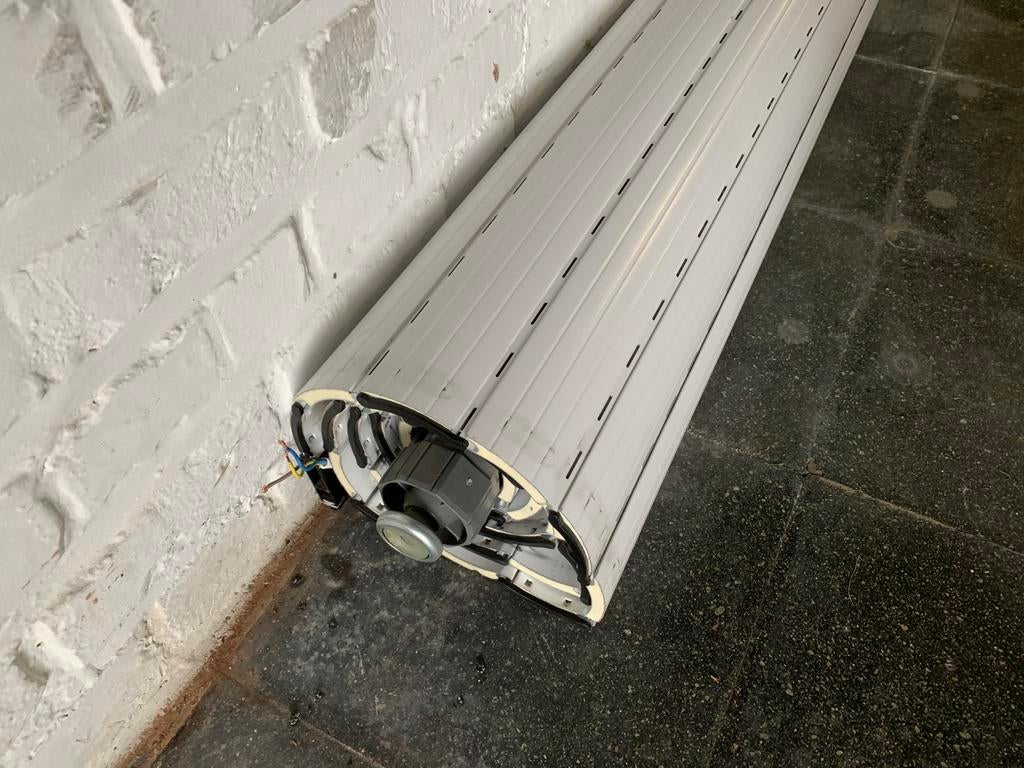 Volet blanc alu 3mx1,8, Ophalen, Wit, Zo goed als nieuw, 200 cm of meer