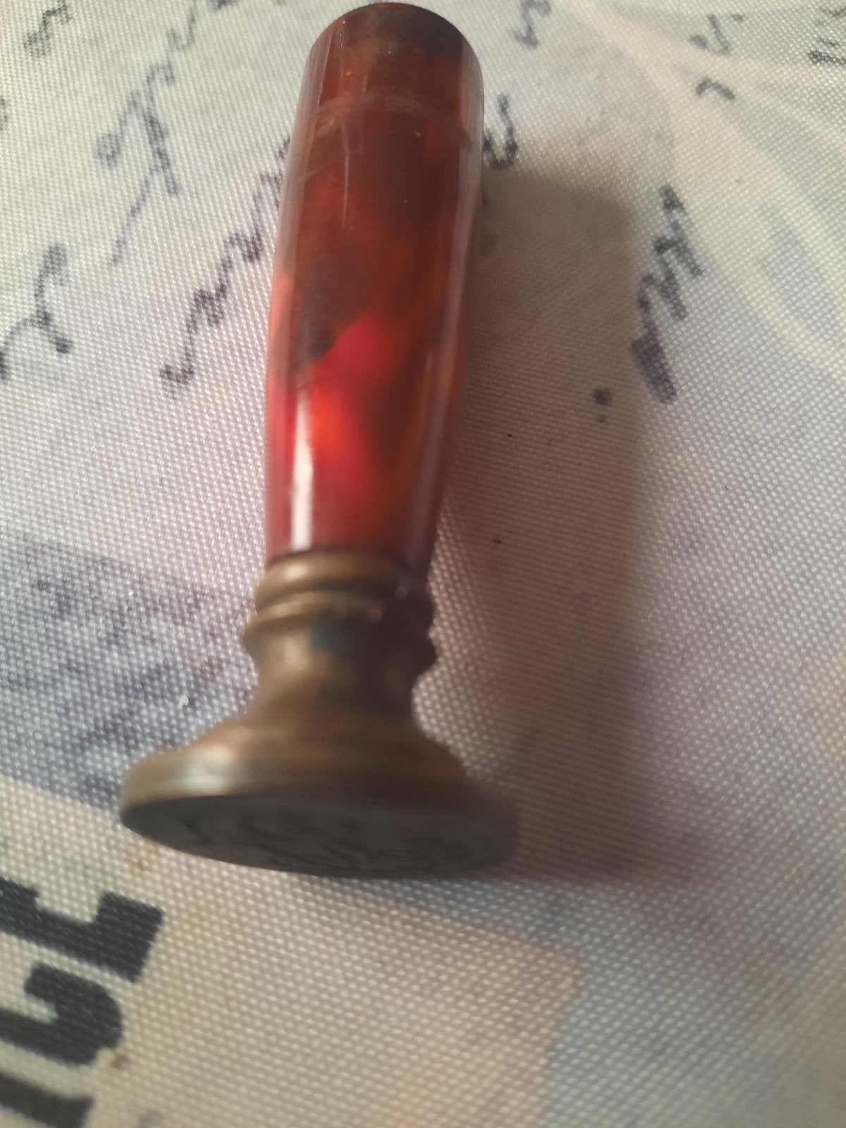 Ancien sceau cachet de cire, Enlèvement ou Envoi