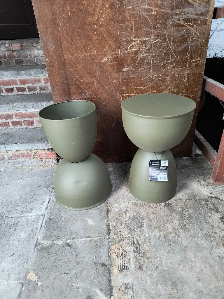 Tabourets de jardin en métal, Jardin & Terrasse, Enlèvement, Comme neuf, Métal
