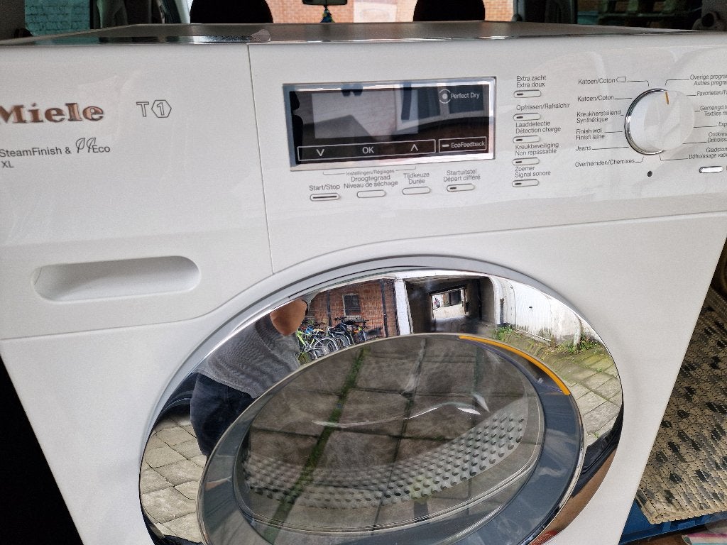 Sèche linge Miele 9kg pompe à chaleur A ++, Electroménager, Enlèvement, Comme neuf, Chargeur frontal