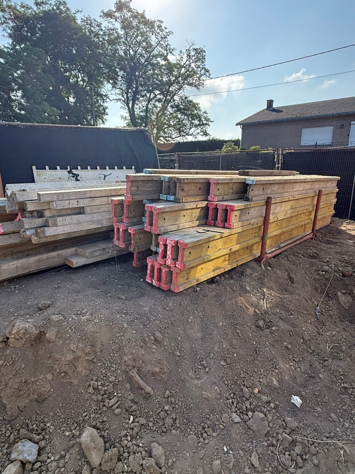 Doka-rek (50 x) 3,90 m 3,60 m 2,3 m, Tuin en Terras, Ophalen, Zo goed als nieuw