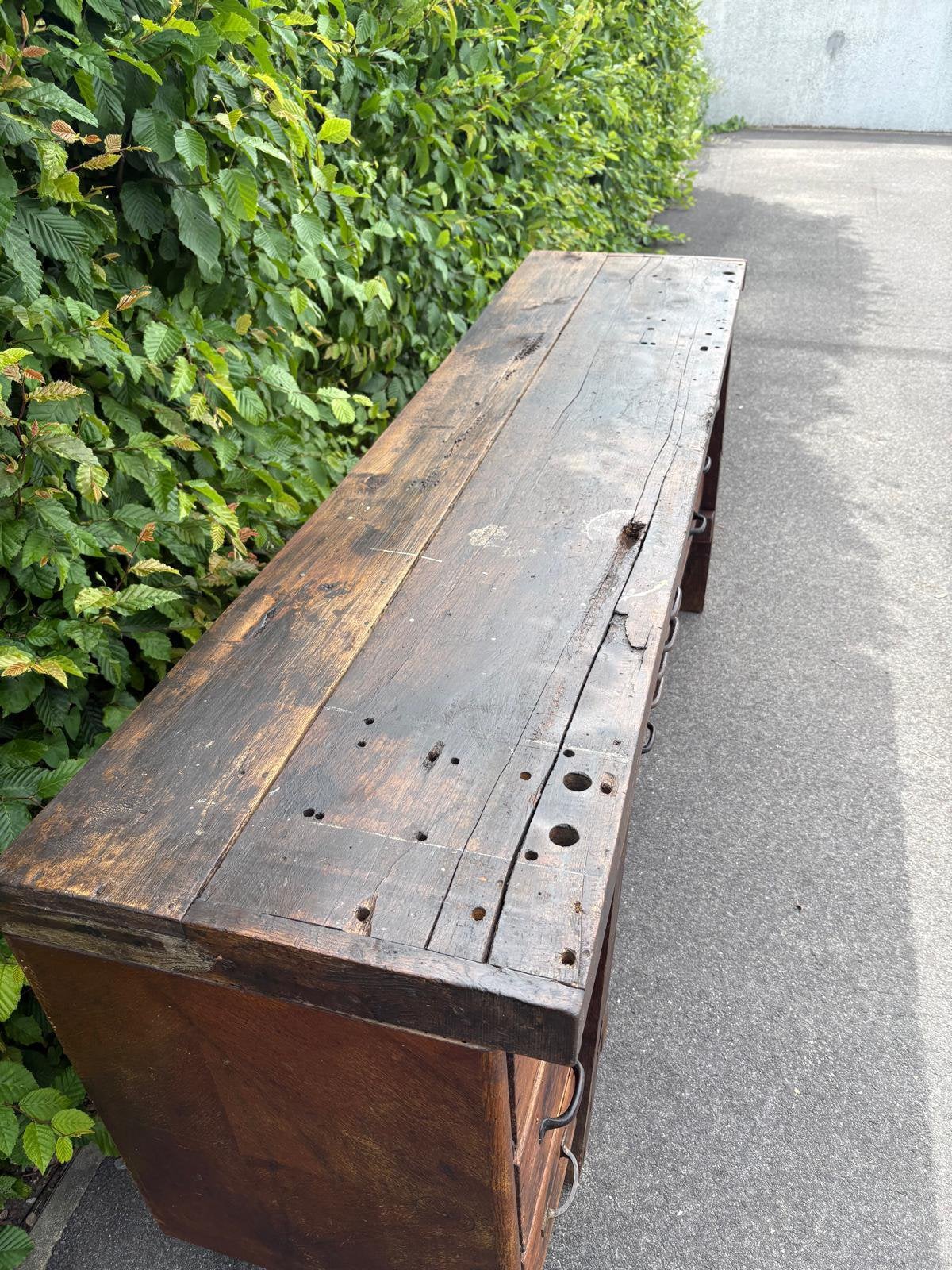 Authentieke letterkast/werkbank, Antiek en Kunst, Ophalen