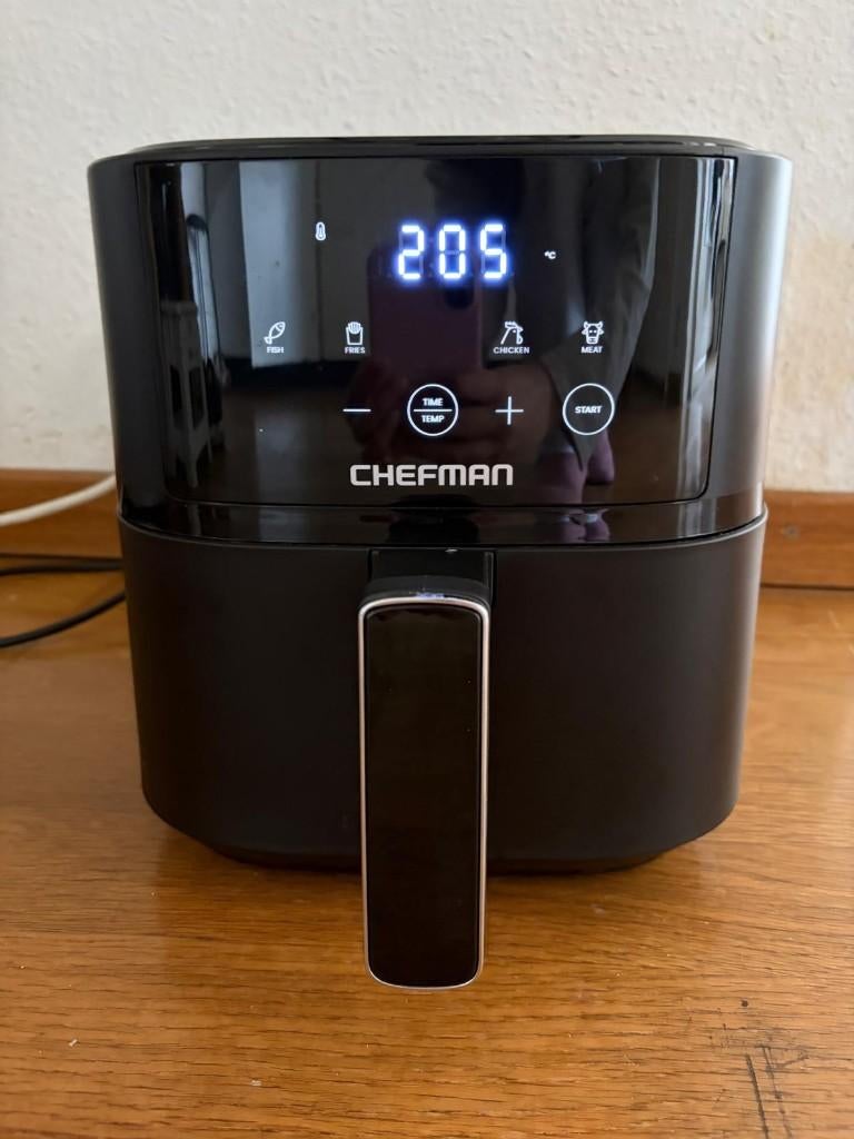 Airfryer-zwart-Chefman, Ophalen of Verzenden, Zo goed als nieuw, Airfryer