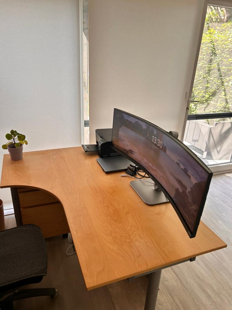Ikea hoekbureau, Ophalen, 160 cm, Gebruikt, Hoekbureau