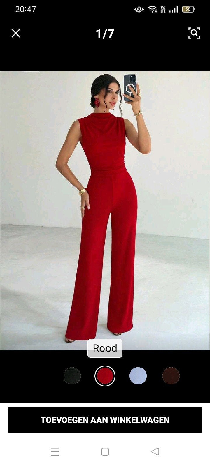 Nieuwe rode jumpsuit maat m, Kleding | Dames, Ophalen of Verzenden, Maat 38/40 (M)