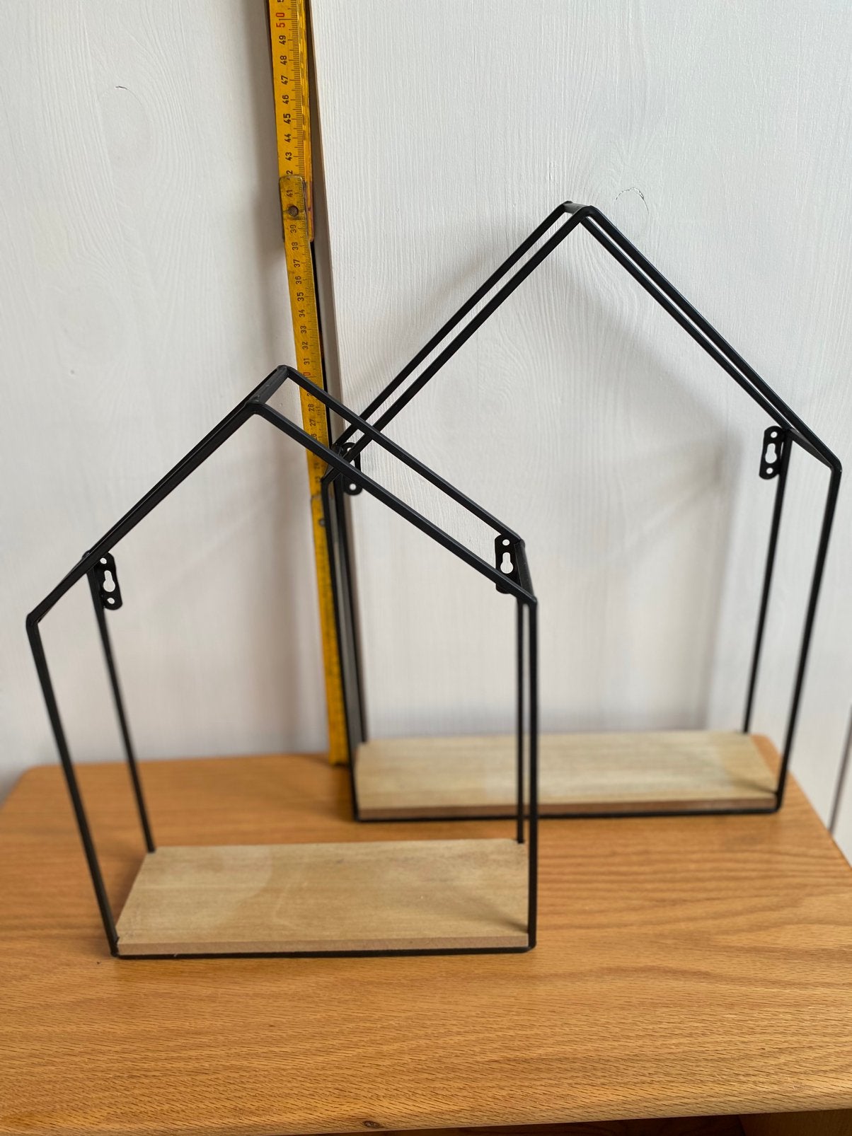 Decoratieve huisjes hout/metaal, Ophalen of Verzenden, Zo goed als nieuw