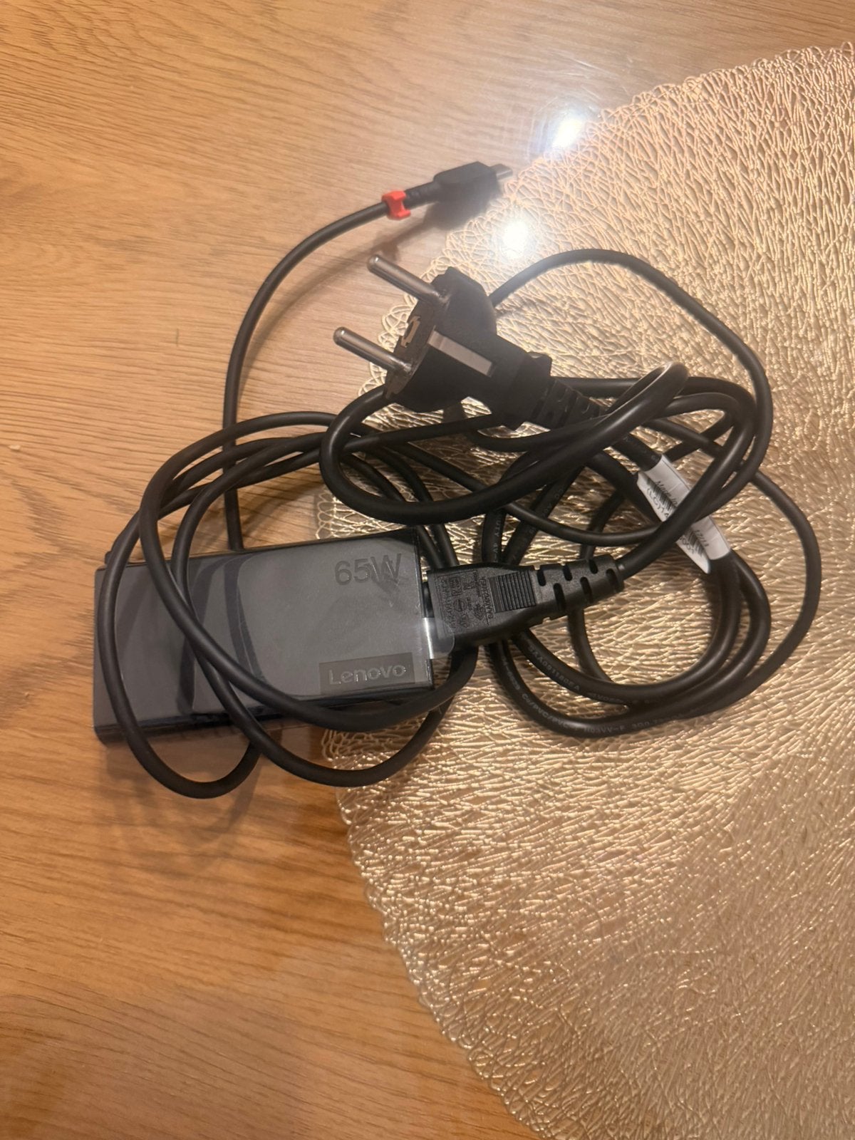 Lenovo oplader usb-c 65w, Informatique & Logiciels, Chargeurs d'ordinateur portable, Enlèvement ou Envoi, Comme neuf