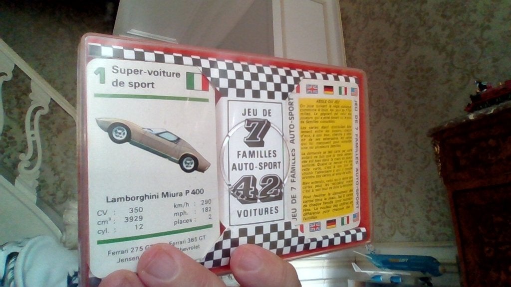 Jeu des 7 familles auto-sport (vintage), Enlèvement