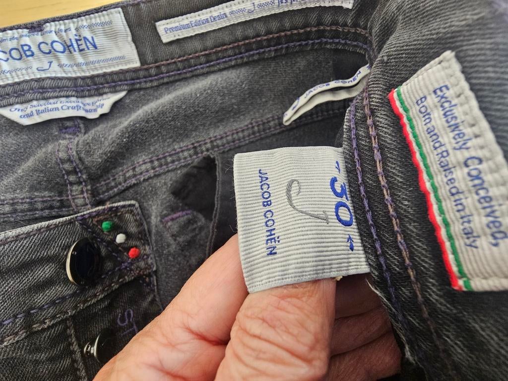 Luxe jeans J COHËN handgemaakt Italië maat 30 - AP +€350, Kleding | Heren, Spijkerbroeken en Jeans, Verzenden