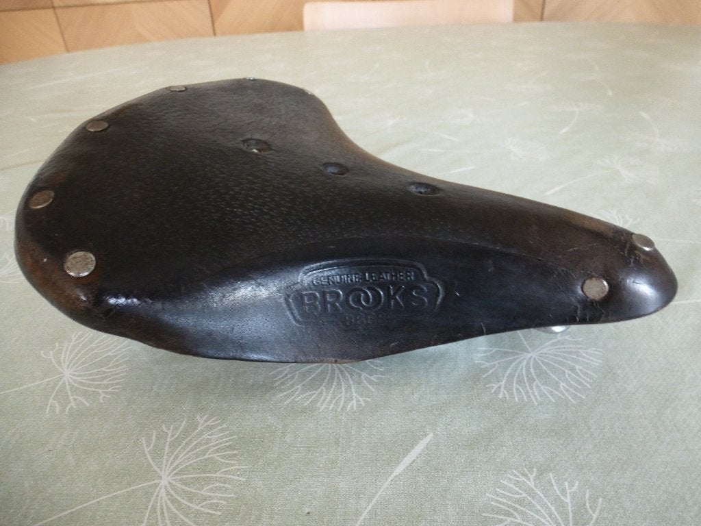 BROOKS B66 S & ONDERHOUDSKID, Fietsen en Brommers, Fietsonderdelen, Leer, Elektrische fiets, Ophalen of Verzenden, Zo goed als nieuw