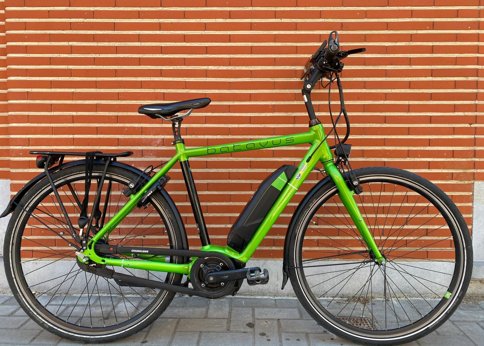Elektrische fiets E-bike Batavus Turbo Trek velo, Ophalen, Vering, Velgrem, Zo goed als nieuw