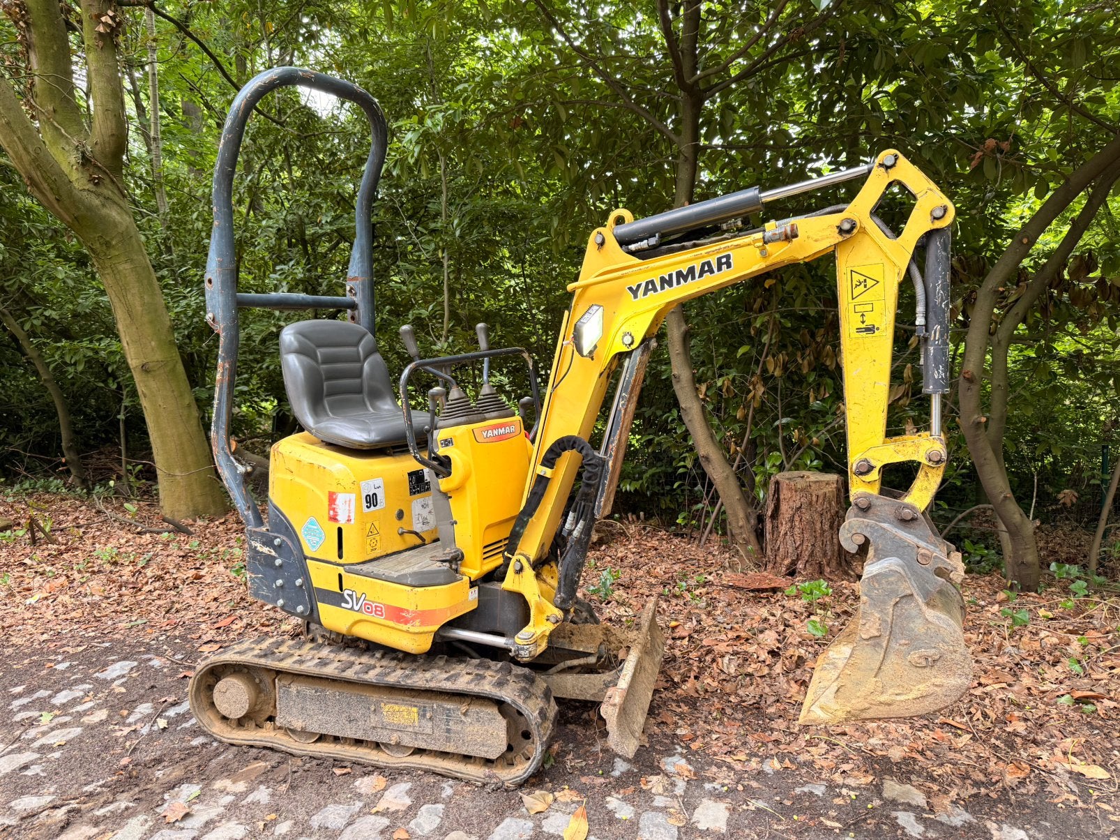 Yanmar SV08-1 Minigraver – 1 Ton – 1.585 Uren, Ophalen of Verzenden, Graafmachine