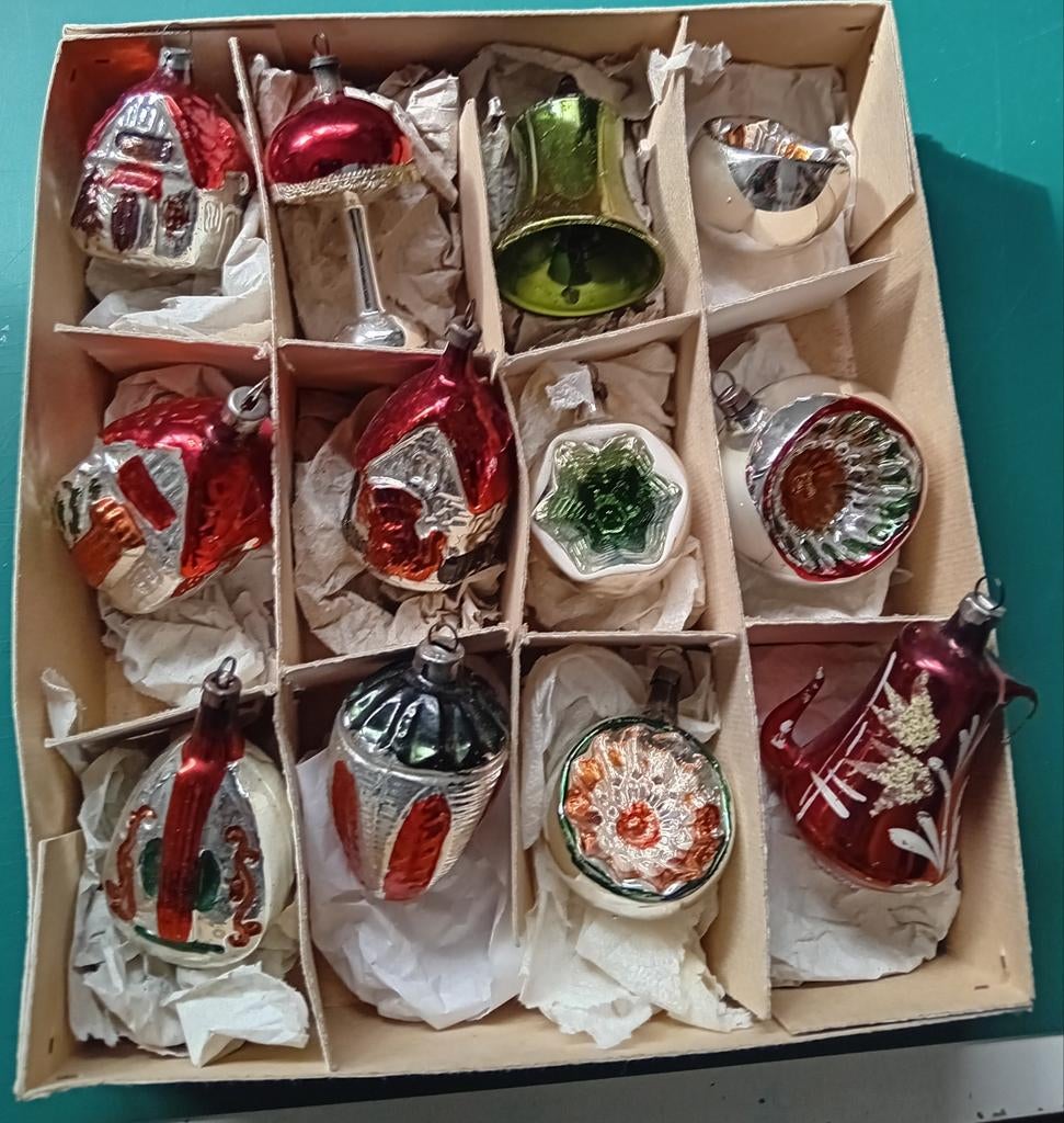 Vintage kerstballen, Ophalen of Verzenden