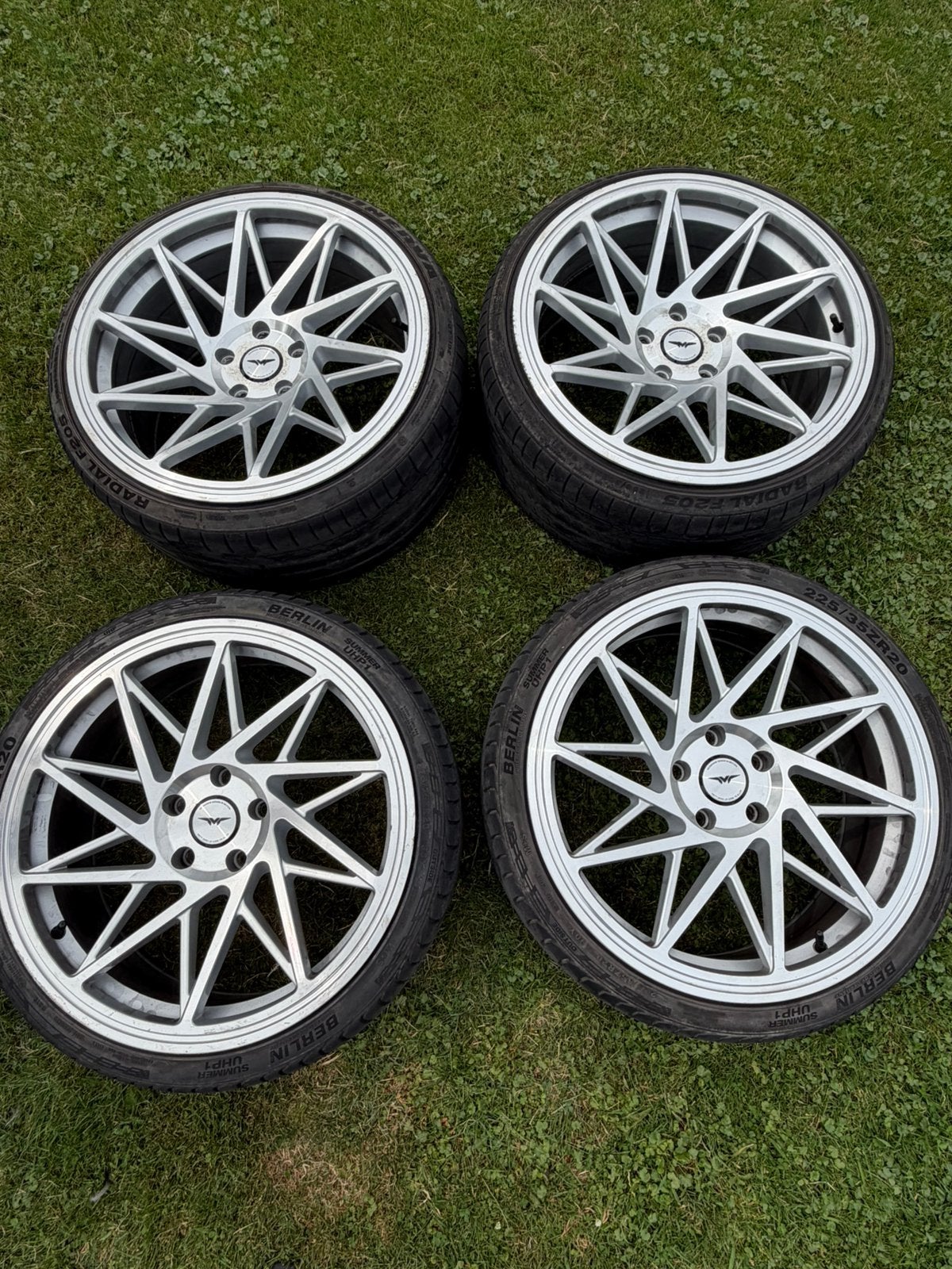 Veeman V-FS35 breedset velg met band 5x120, Pneu(s), Enlèvement, Utilisé, 20 pouces