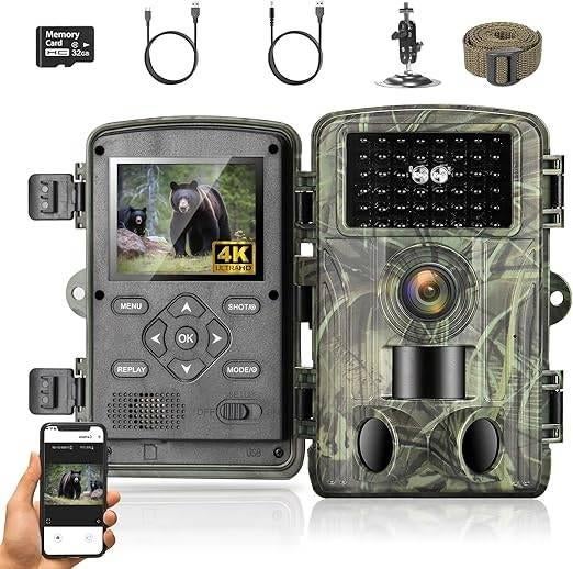 caméra de chasse intelligente | 4k | LIVRAISON GRATUITE, Neuf, -, Envoi, -