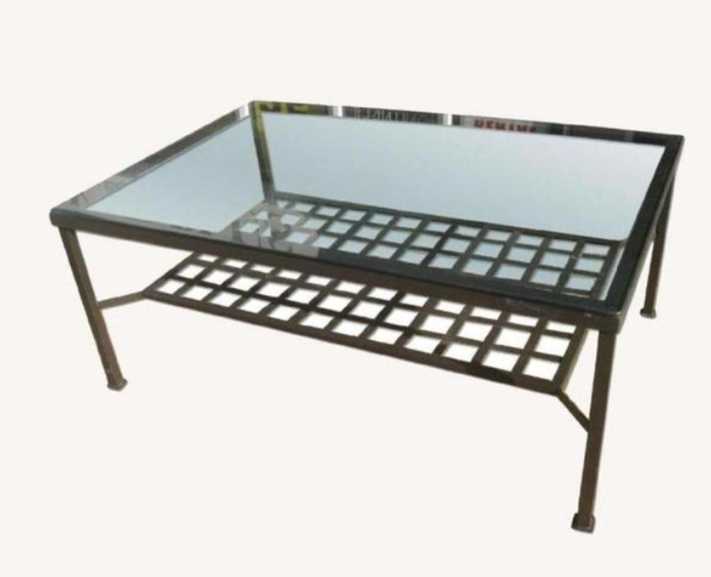 Salontafel IKEA Granas met glazen blad, Ophalen, Gebruikt, 100 tot 150 cm, 50 tot 100 cm