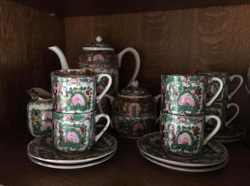 15 delig Chinees servies, Ophalen