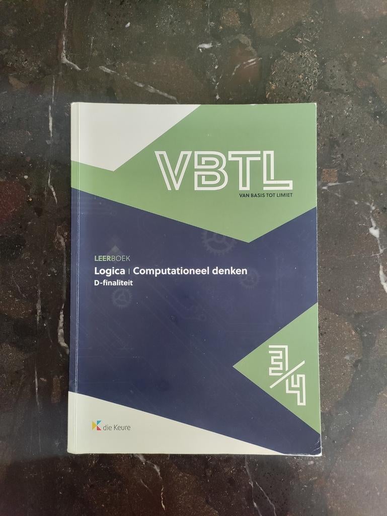 VBTL 3/4 – Logica en computationeel denken (D-4/5 uur), Boeken, Gelezen, ASO, Wiskunde A, Die keure