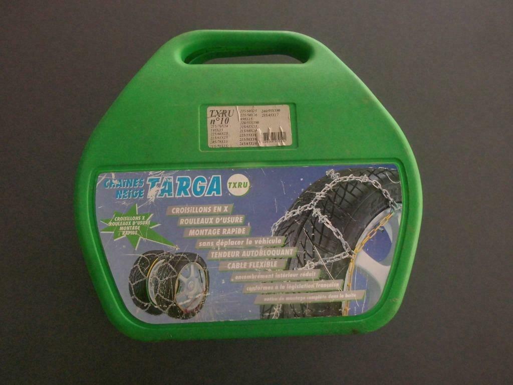 Chaines de Neige   " TARGA "  pour pneus, Autos : Pièces & Accessoires, Enlèvement ou Envoi, Utilisé, Pneus hiver, Pneu(s)