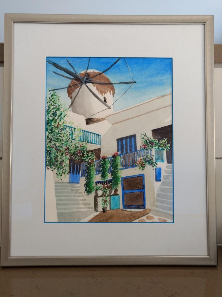 Kaders uit Kreta ( 2 stuks), Ophalen, Minder dan 50 cm, Schilderij, Oorspronkelijke maker