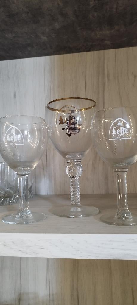 7 verres à Leffe, Enlèvement, Comme neuf, Verre ou Verres, Leffe