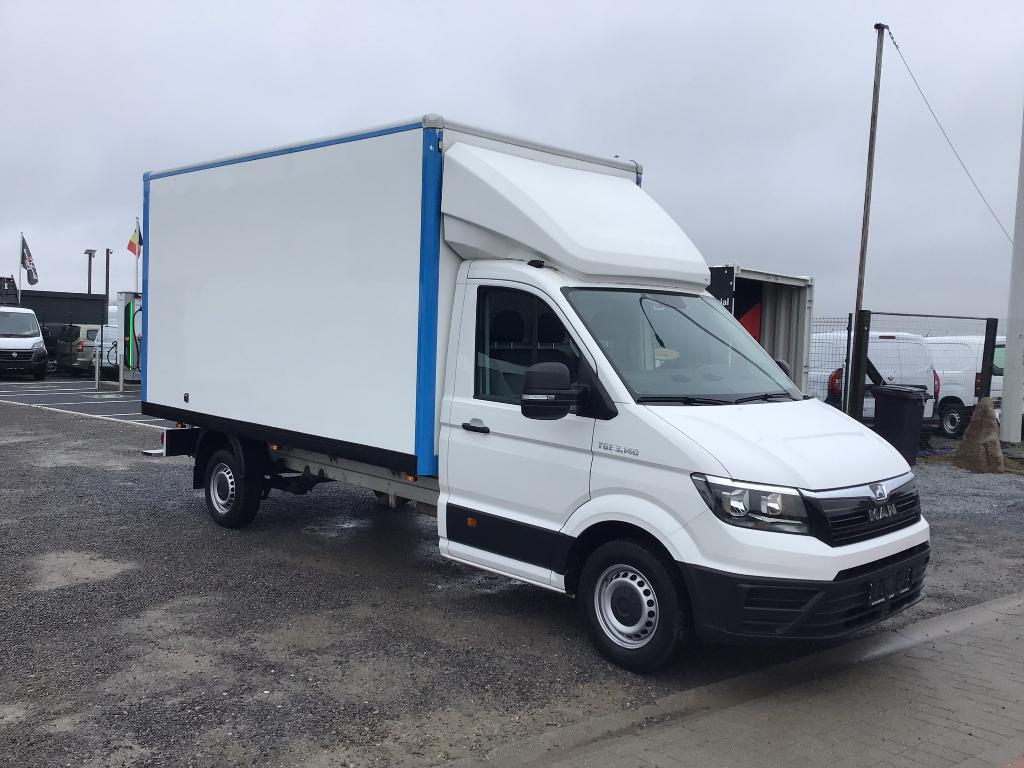 MAN tge aluvan 140pk 2021 88000km 19950e ex, Entreprise, 3 places, Boîte manuelle, MAN