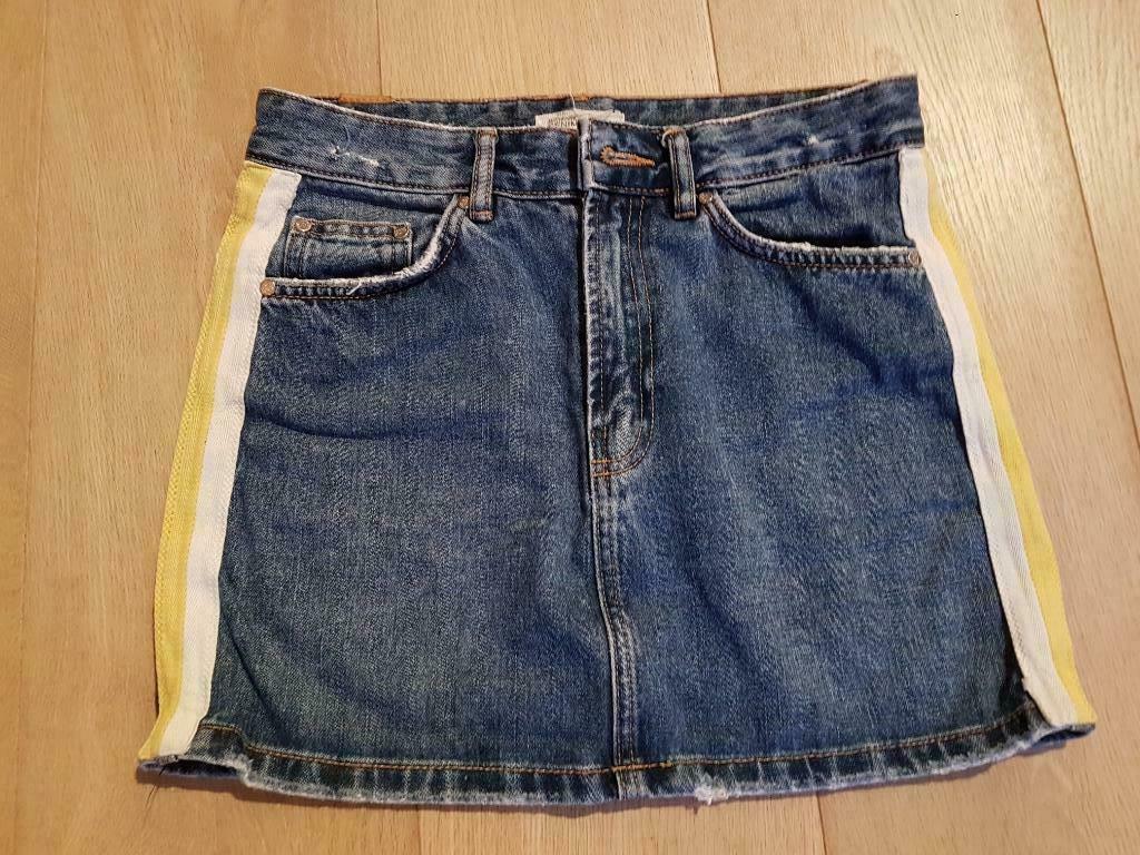 Jeans mini-rok (XS, maat 24), Wit, Ophalen of Verzenden, Maat 34 (XS) of kleiner, Gedragen