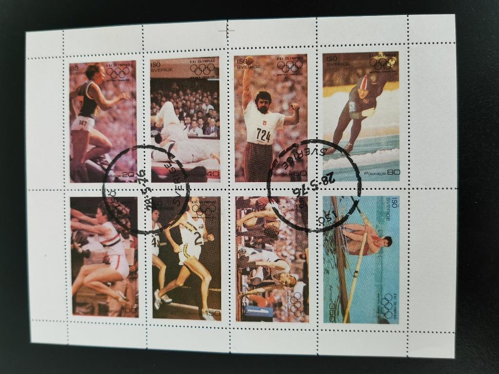 Suède - Isö 1976 - sports - athlétisme, aviron, judo, Enlèvement ou Envoi, Suède, Affranchi