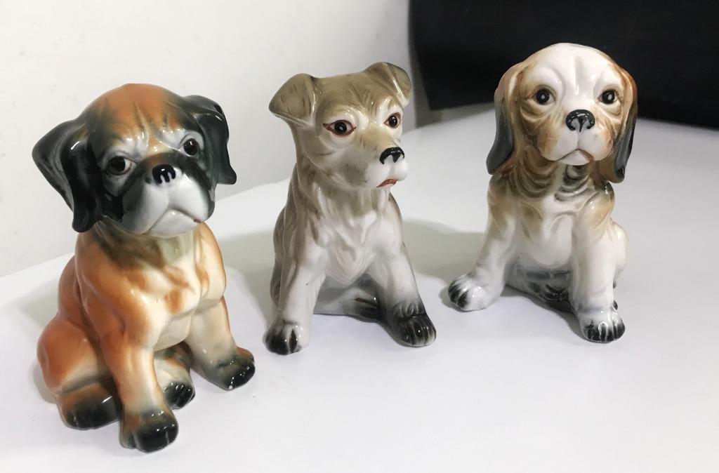 Chien King Charles Jack Russell porcelaine Sculptures😍🐶👌, Antiquités & Art, Art | Sculptures & Bois, Statue, Autres matériaux