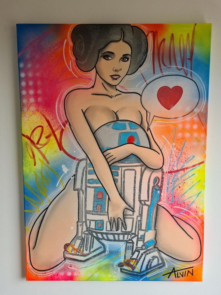 Popart, kunst, wanddecoratie, Alvin Silvrants, Antiek en Kunst, Kunst | Schilderijen | Modern, Ophalen of Verzenden